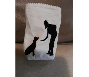 Stickdatei - Hundeplatz Silhouette